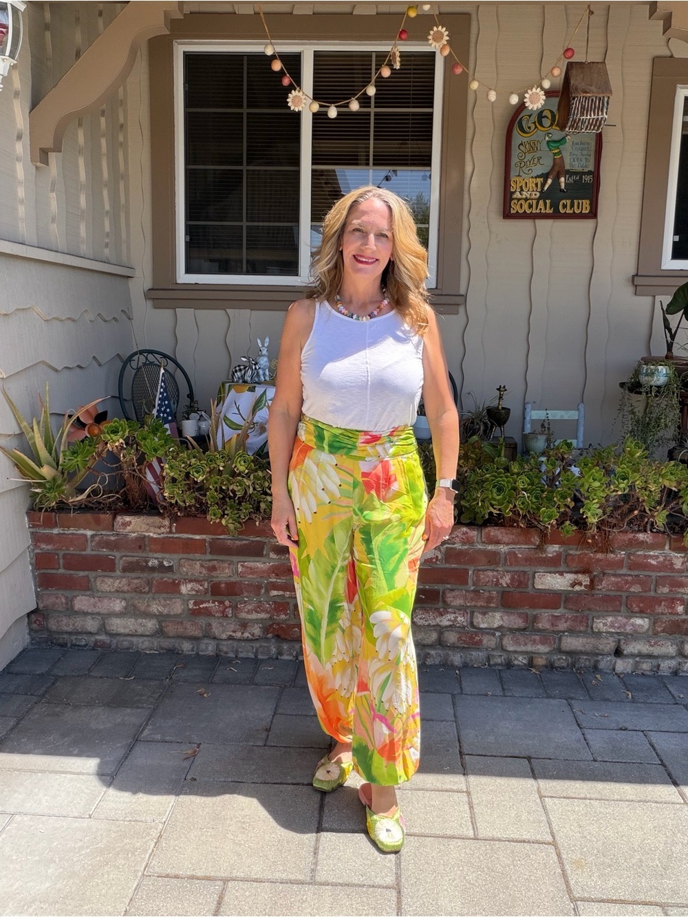 Anthropologie x Farm Rio Tropical Printed Women's Balloon Pants Medium - Picture 5 of 5